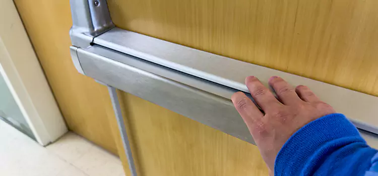 Installing a Push Bar on a Door San Luis